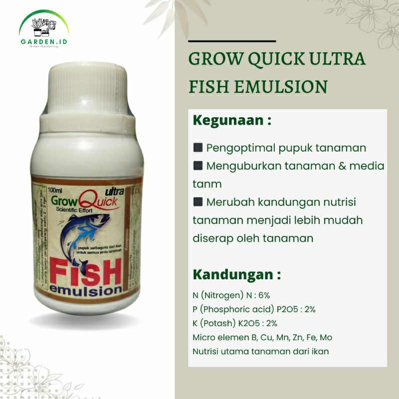 Nutrisi Tanaman Fish Emulsion 100 ml