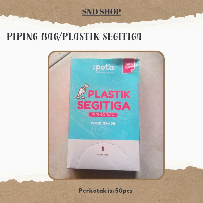 Piping bag/Plastik Segitiga isi 50pcs/kotak