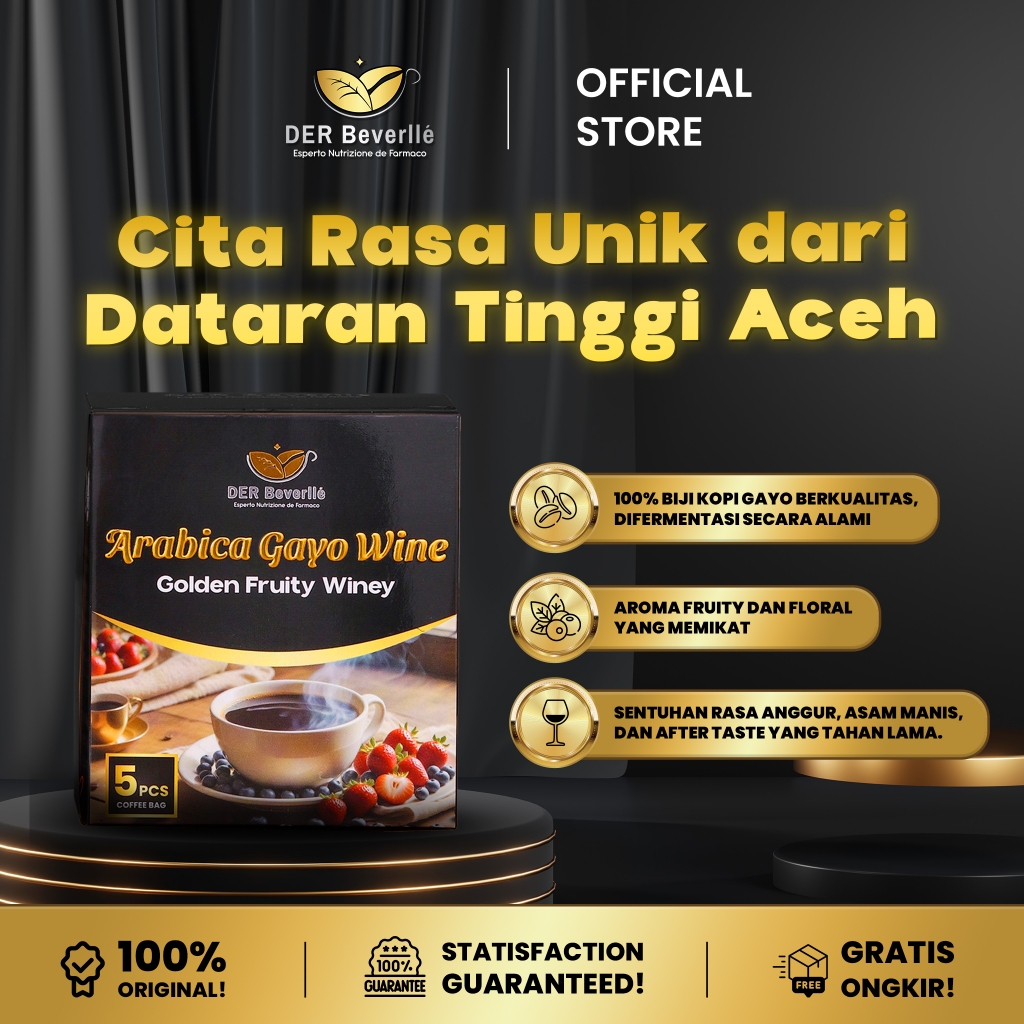 

Der Beverlle - Kopi Arabica Gayo Wine Arabica Coffee Premium