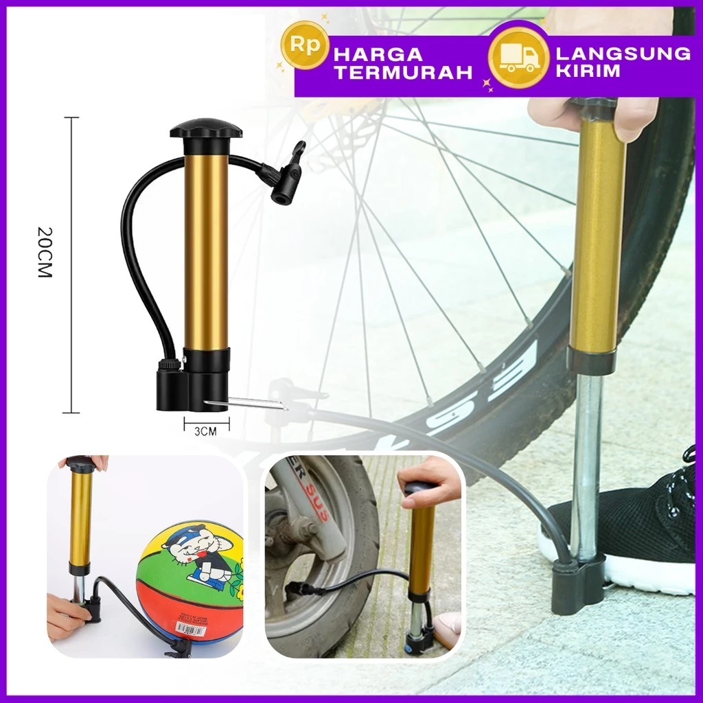 Pompa Angin Ban Sepeda Portable Mini Pompa Ban Sepeda Dan Motor