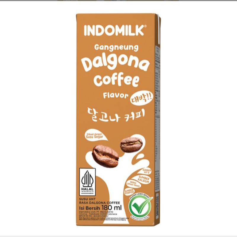 

Indomilk Gangneung Susu UHT Kopi Dalgona Kotak 180 ml