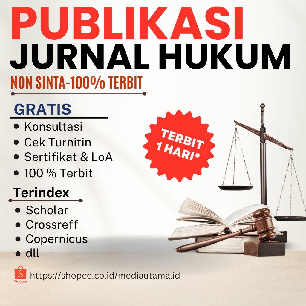 Publikasi Jurnal Hukum Non Sinta | 100% Terbit