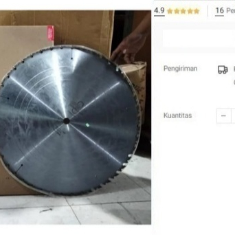

Circular Saw Blade Edesso 28"x44T Pisau Mata Gergaji Potong Kayu Bulat