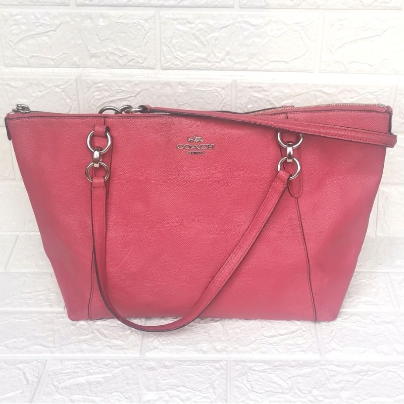 Preloved Coach Ava Tote Bag, pink