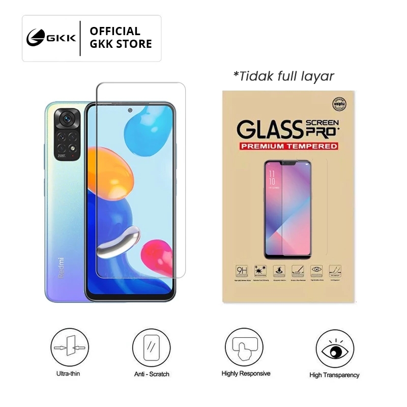 GKK Tempered Glass Premium Redmi K20 3 4 4a 5 5a 6 6a 7 7a 8 8a 9 9a 9c 9T 10 10c 10a 11 12 13 A1 A2