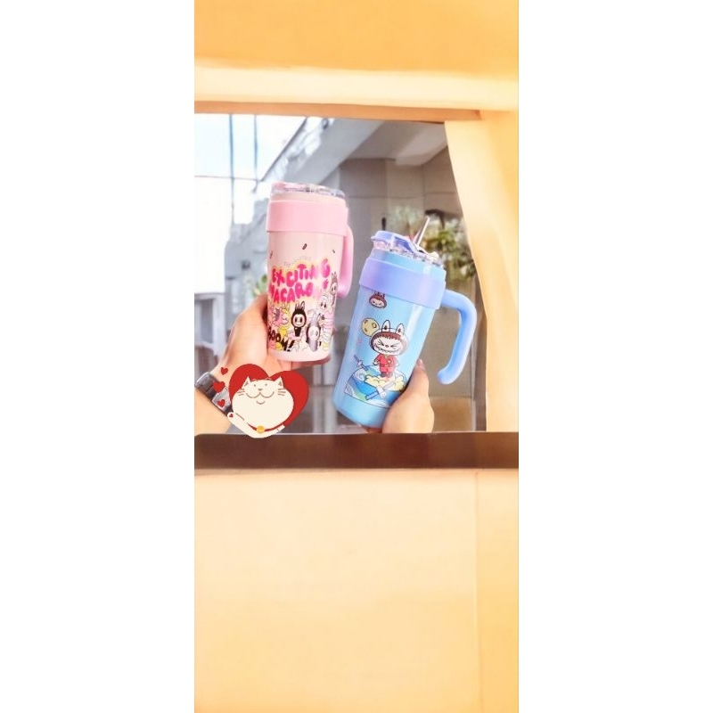 tumbler viral tumbler tahan es dan panas labubu