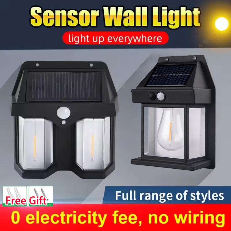 ANBOLT Lampu Dinding Solar Lampu Taman Tenaga Surya Tenaga Surya Lampu Taman Dinding Outdoor Waterpr