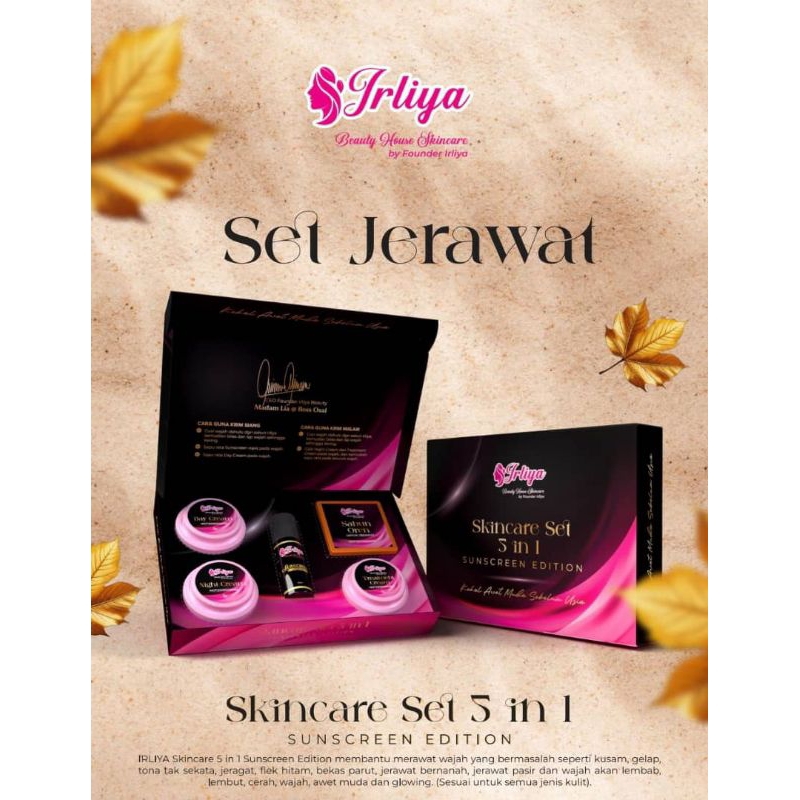 Irliya Skincare Set Jerawat Sunscreen Edition