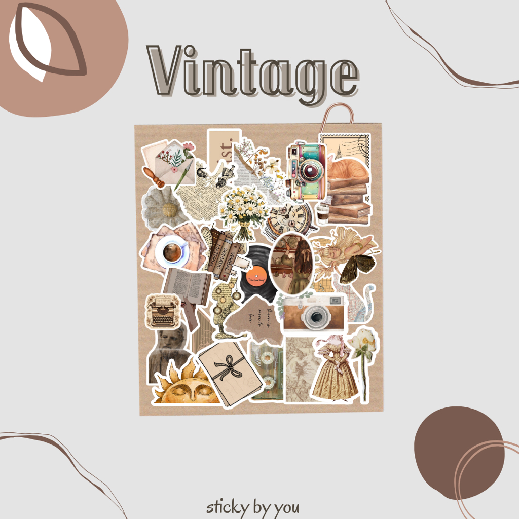 

Sticker Vintage Vinyl Aksesoris HP/Laptop/Tumblr