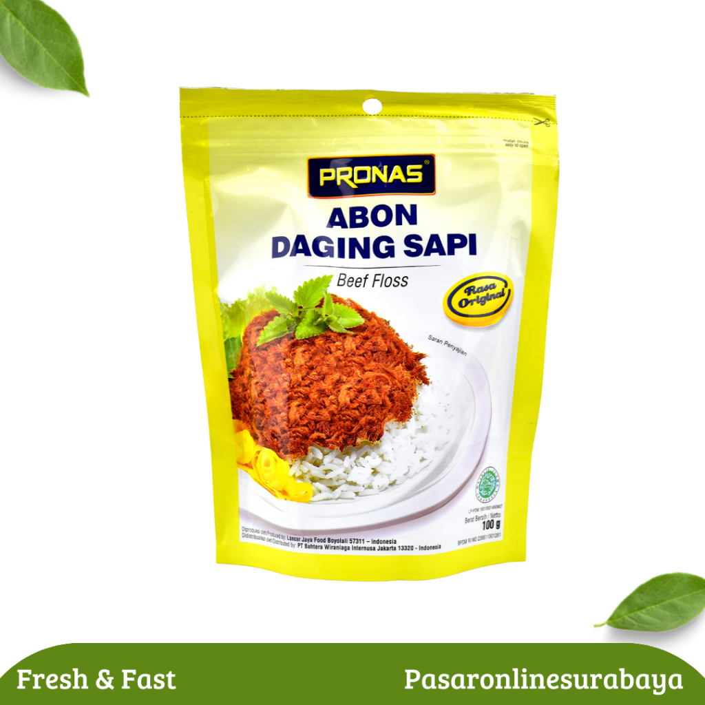 

Pronas Abon Daging Sapi Rasa Original 100 Gram Beef Floss