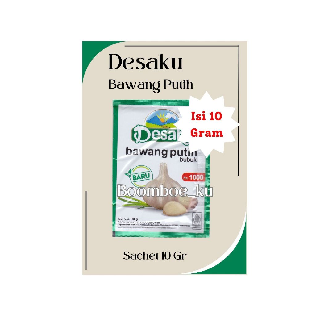 

Desaku bawang Putih Bubuk Kemasan 10Gr