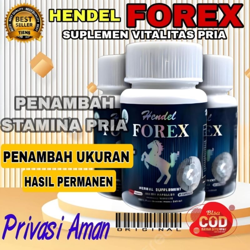 KAPSUL PENAMBAH UKURAN (FOREX) HENDEL FOREX ASLI ORIGINAL HERBAL ALAMI PENAMBAH STAMINA TAHAN LAMA A