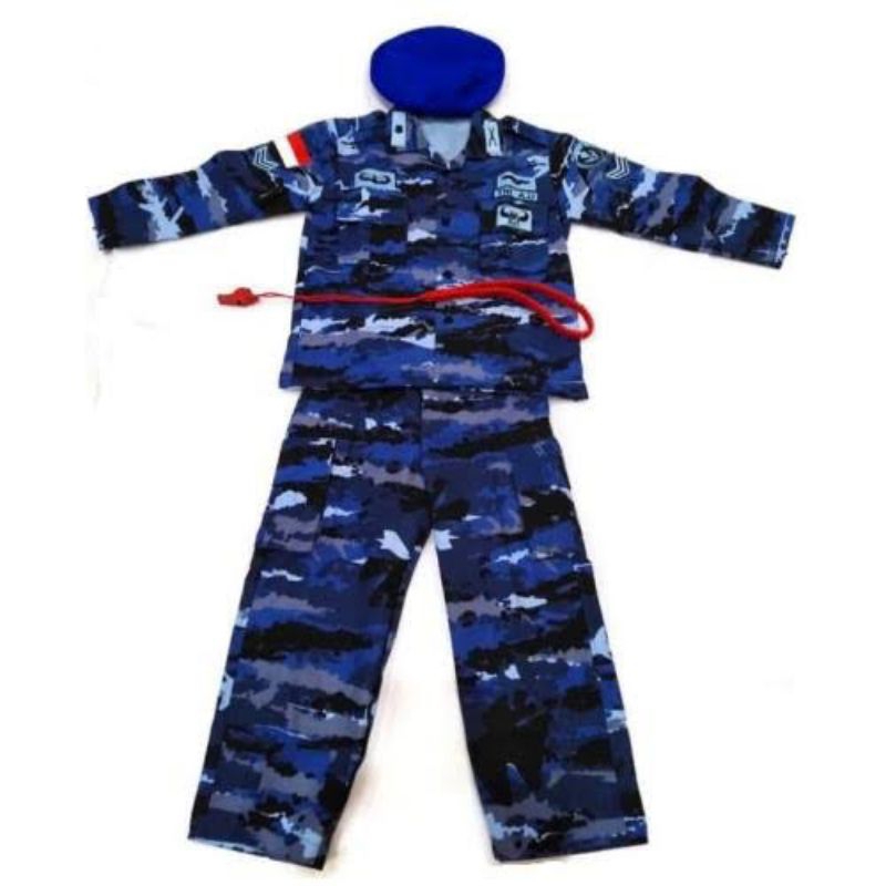 BAJU TNI AU ANAK LAKI-LAKI PEREMPUAN SERAGAM PROFESI TNI AU ANAK COSTUM