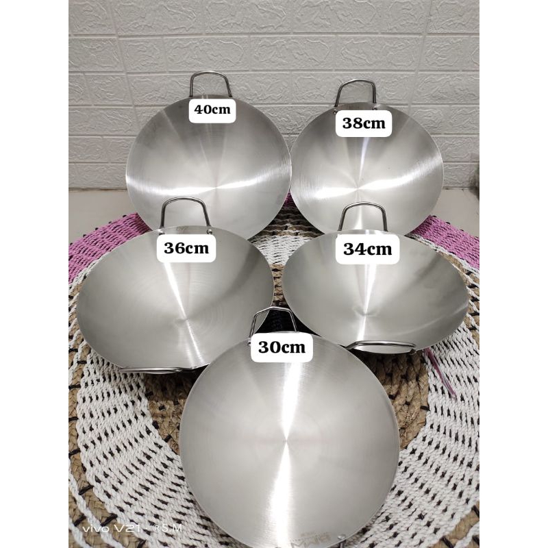 WAJAN STAINLESS STEEL WAJAN PENGGORENGAN