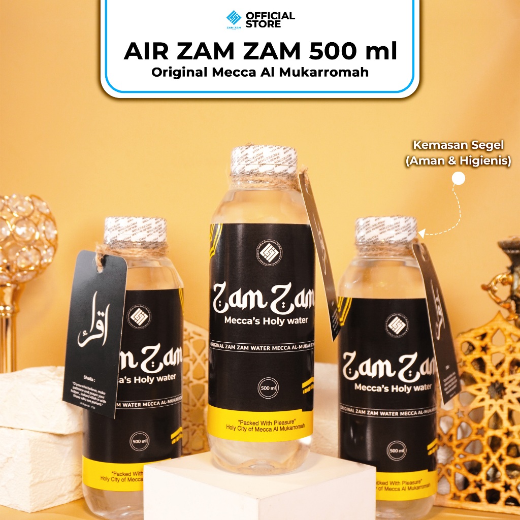 

[500 ML-ZAM1] AIR ZAM ZAM ASLI MEKKAH AL MUKARROMAH - 500 ML