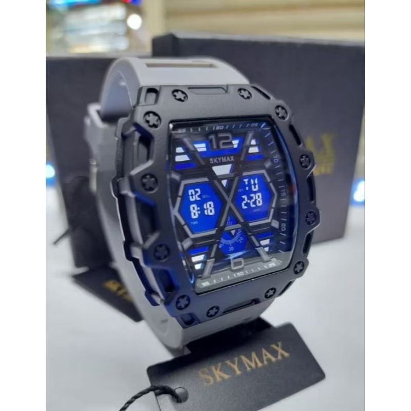 SKYMAX 5008 Jam Tangan Digital Pria Water Resist Jam Tangan Skymax 5008 Original