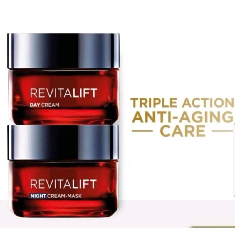 Loreal Paris Revitalift Triple Action Anti-Aging Care Day Cream/Night Cream 50 ml