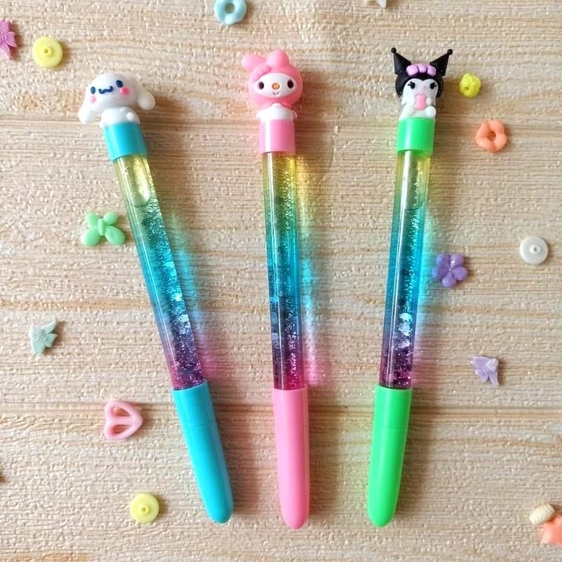 

Pulpen gliter sanrio cinnamoroll korumi