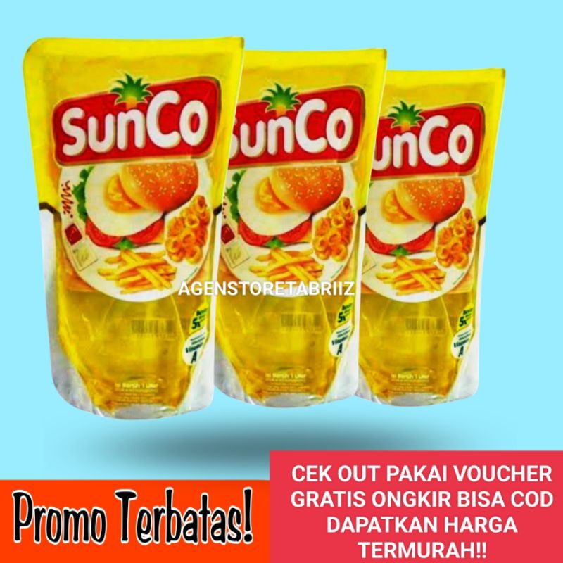 

ORI 100% SUNCO MINYAK GORENG REFIL 1 LITER