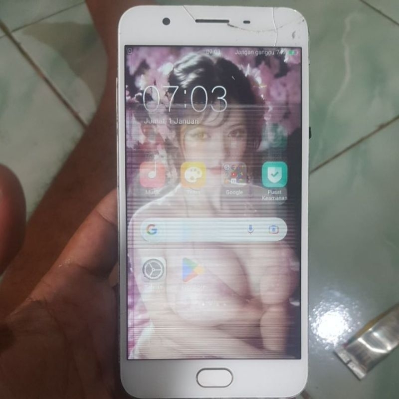 hp oppo F1s minus lcd sentuh aman ram 3 salabi nya aman