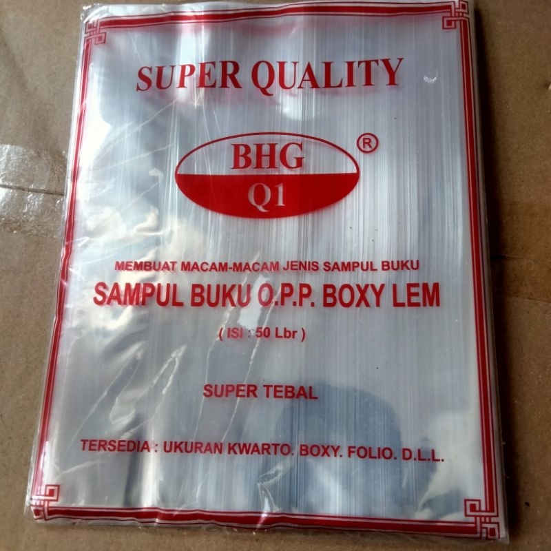 sampul buku tulis plastik dan kertas ukuran buku besar dan kecil