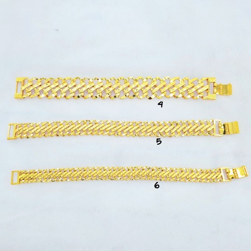 gelang lipan bahan lapis emas 18 karat.