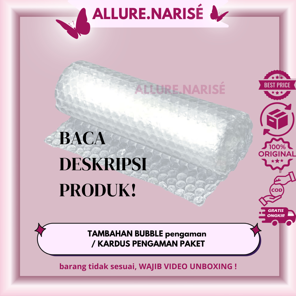 

[Allure.Narise] TAMBAHAN BUBBLE WRAP - PACKING