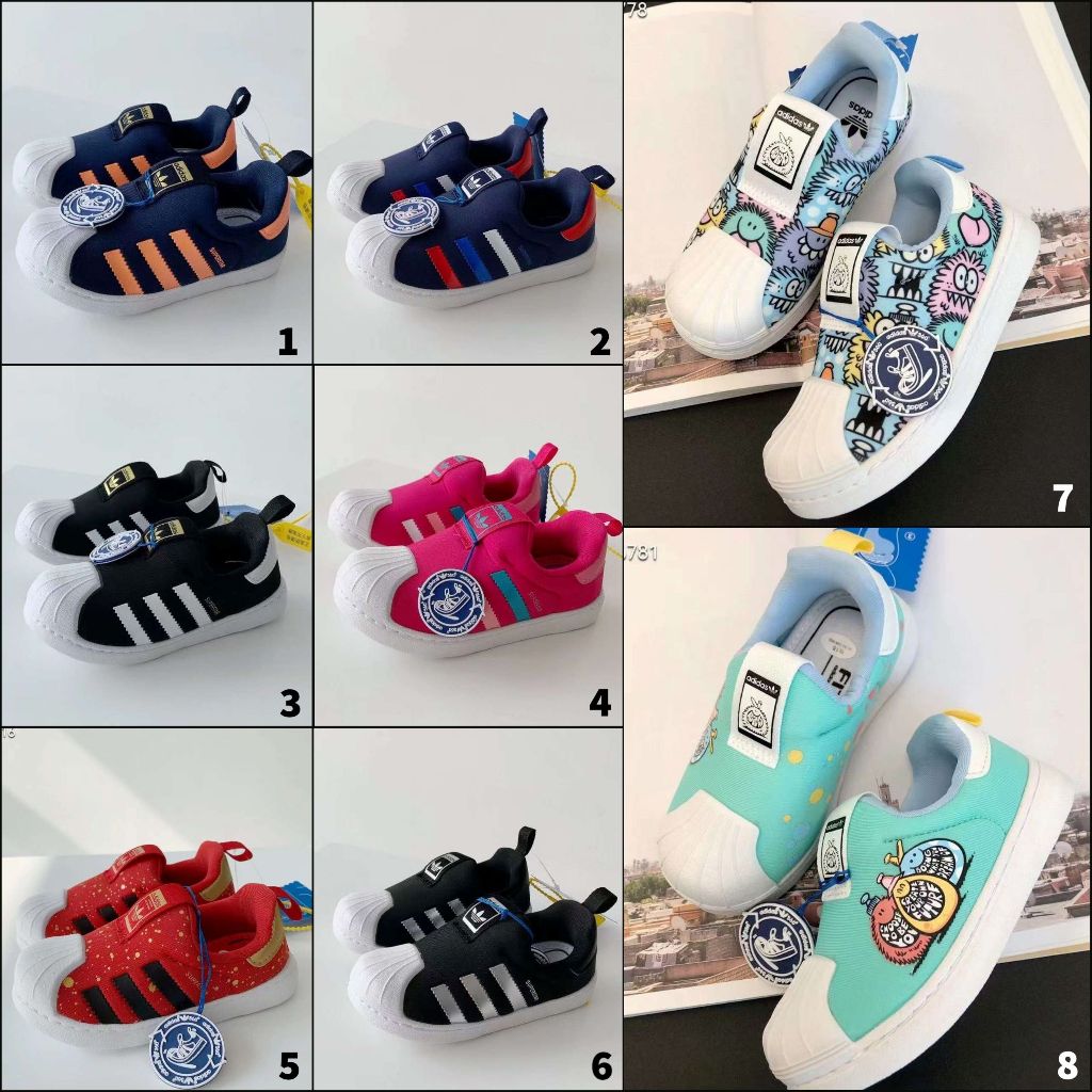ADIDAS SUPERSTAR 360 / Sepatu Kets Anak Adidas SUPERSTAR 360 / Slip On Kids / Sepatu Anak / Adidas A