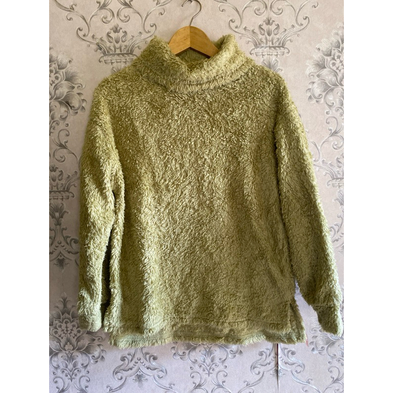 Fuzzy bulu wanita Sweater fuzzy bulu Fuzzy bulu halus Fuzzy wanita premium