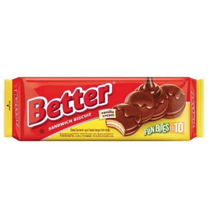 

Better Sandwich Biscuit Fun Bites Vanilla Cream 100 g