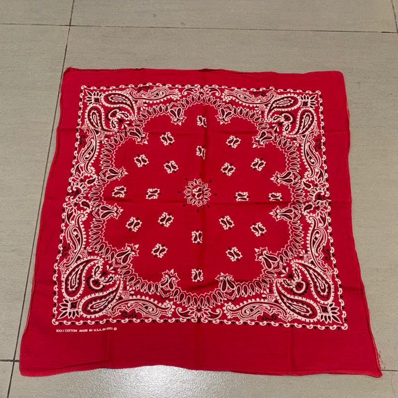 Bandana Paisley Made in USA Vintage Import