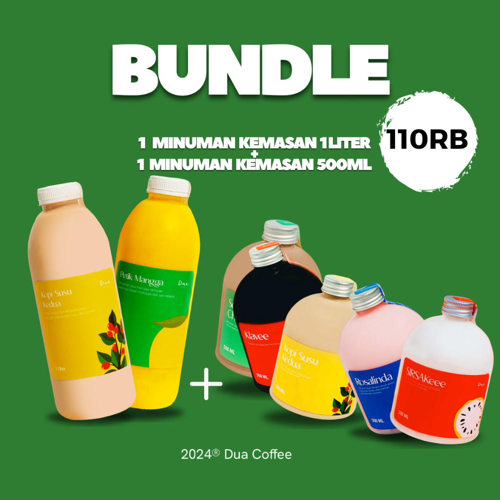 

Dua Coffee Duo 1L & 500ml Combo Minuman Kemasan