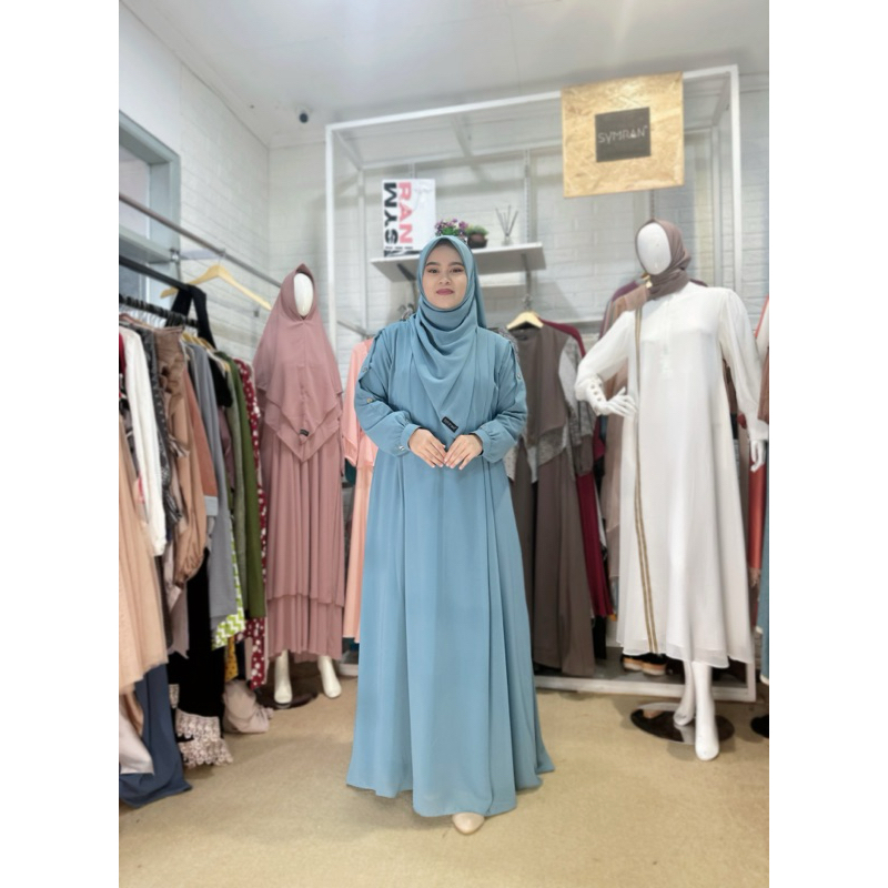 carisa gamis abaya gratis hijab symran