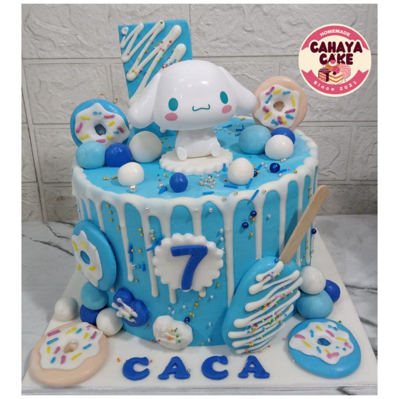 

c1nnamorol Custom Cake / Kue Ulang Tahun Anak Perempuan/ Cinn4moroll Custom Kue