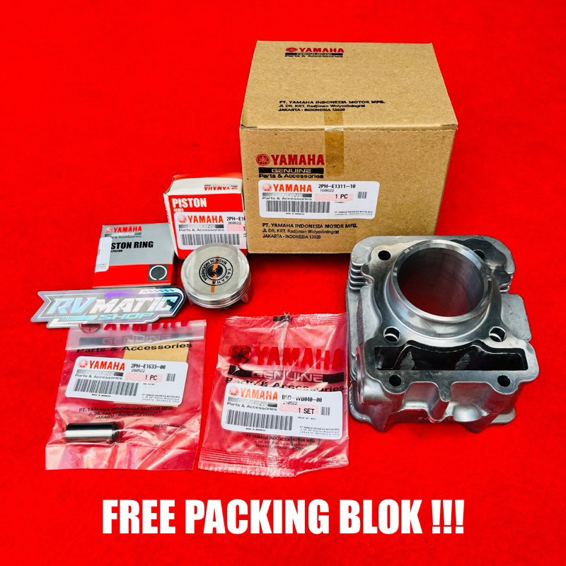BLOK + 1SET PISTON BLOK SEHER MIO M3 MIO S MIO Z GEAR 125 FREEGO FINO 125 XRIDE 125 SOUL GT 125 ORIG