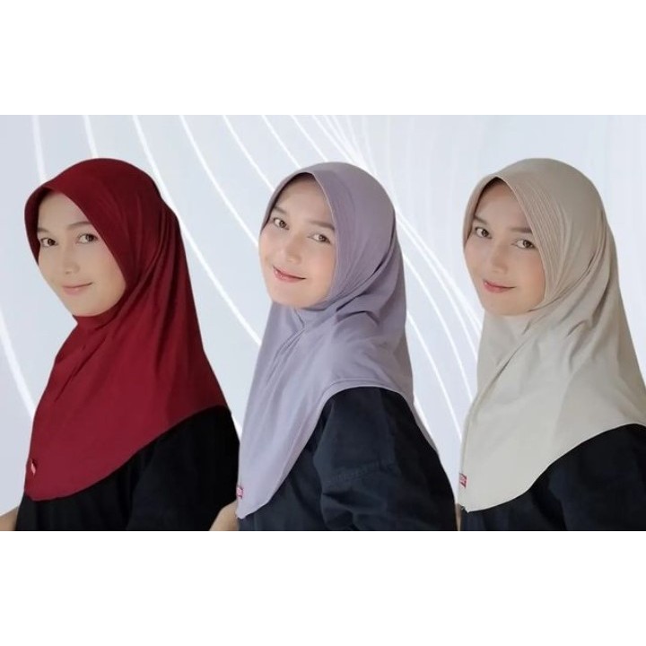 Hijab Instan Bergo Sport Jersey Premium Ukuran L