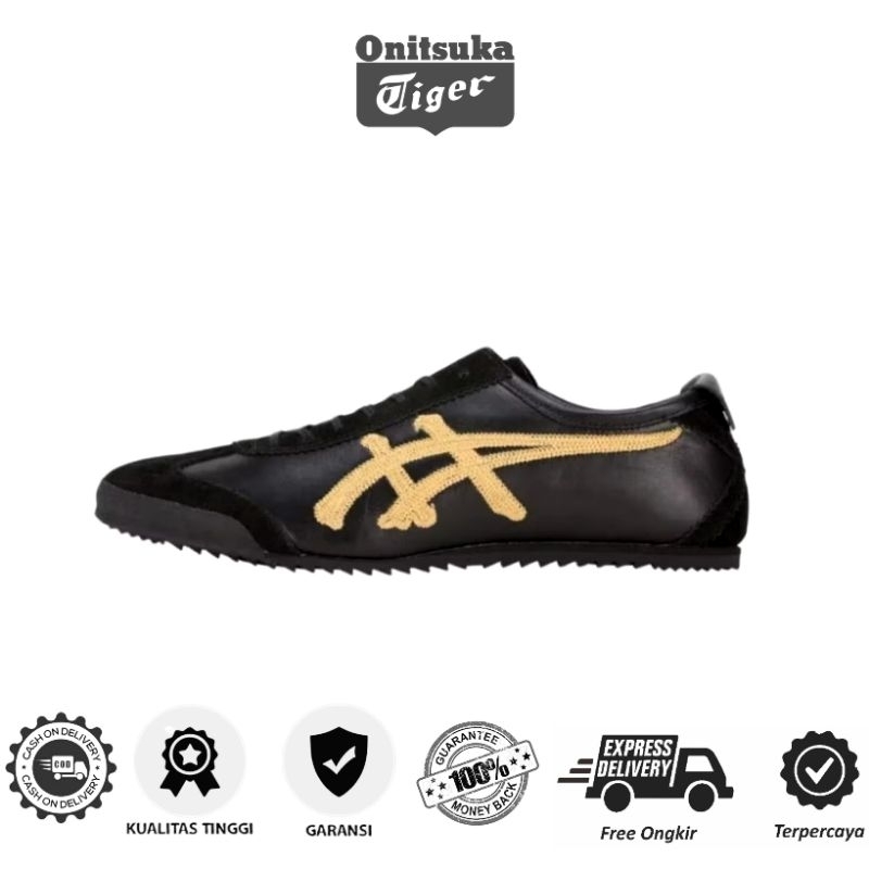 Sepatu Onitsuka Tiger Mexico 66 Deluxe Kabuki Black Gold