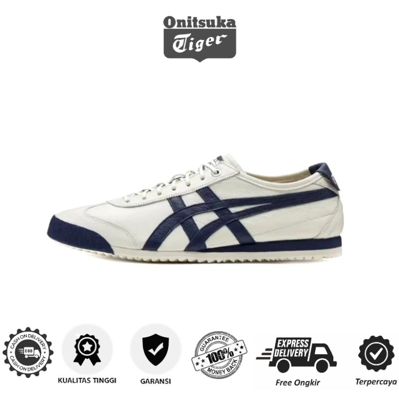 Sepatu Onitsuka Tiger Original Mexico 66 SD Cream Navy