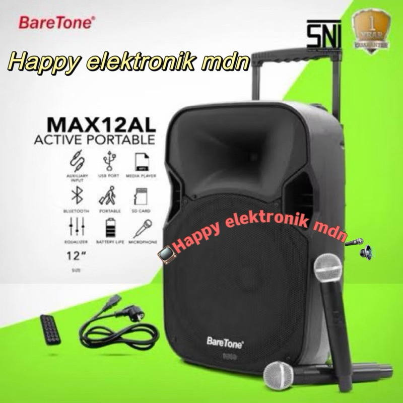 BARETONE 12 AL BARETONE PORTABLE SPEAKER BARETONE MAX12AL BARETONE 12 AL Baretone SPEAKER PORTABLE 1