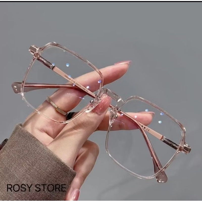 Kacamata Minus -2.75 Bingkai Kacamata Super Ringan Korea Anti Radiasi Wanita Kacamata