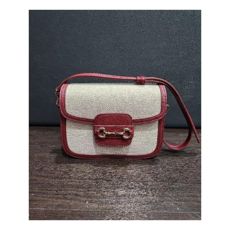 SNY x Aita Christina - Jackson Red Canvas Bag Medium Tas Original