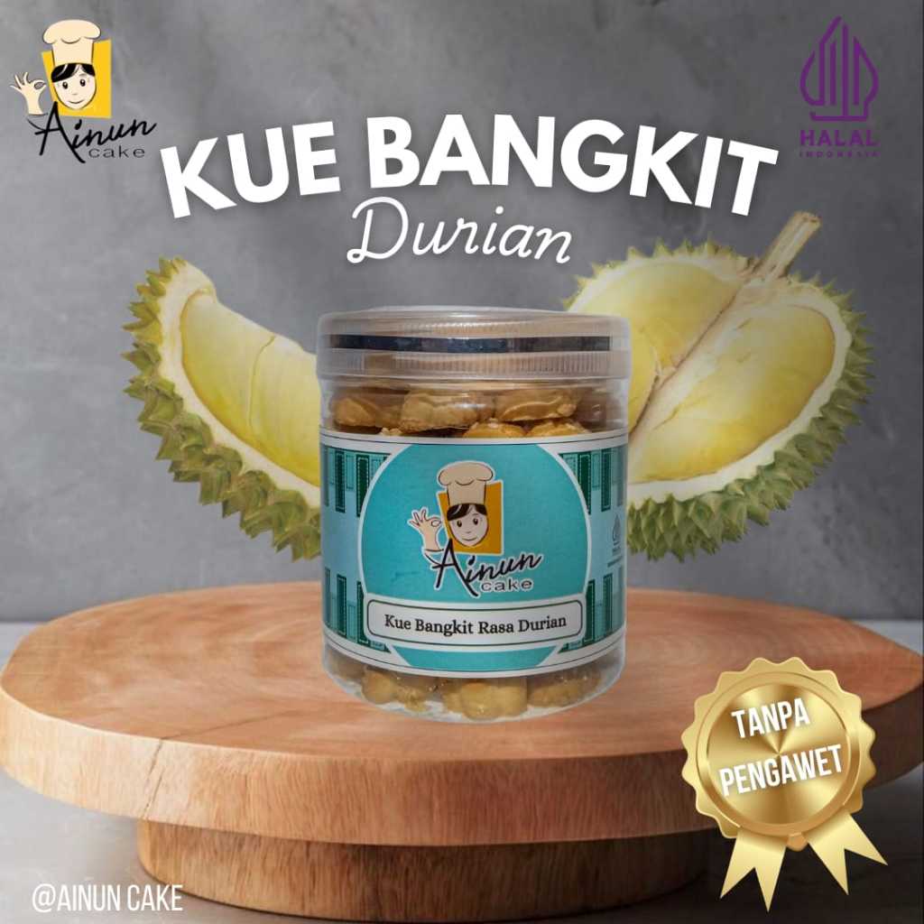 

Kue Bangkit Ainun Cake Kemasan Toples Rasa Durian