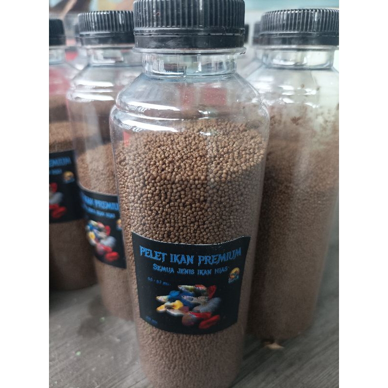 Pelet ikan kecil/pakan ikan hias/pf 500/pakan cupang guppy molly platy/pelet ZNF premium