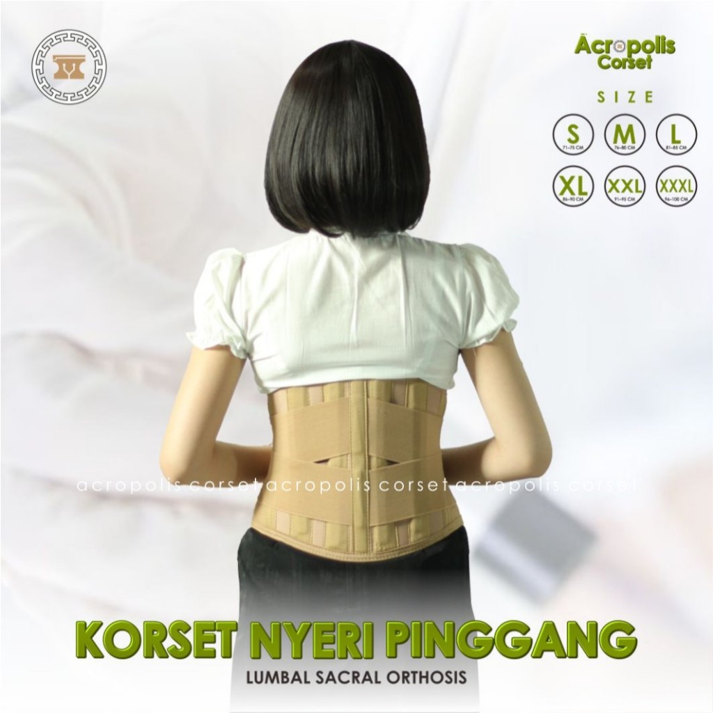 Korset Sakit Pinggang UKURAN JUMBO / Korset Kesehatan / Korset LSO / Korset Lumbal Hnp ACROPOLIS