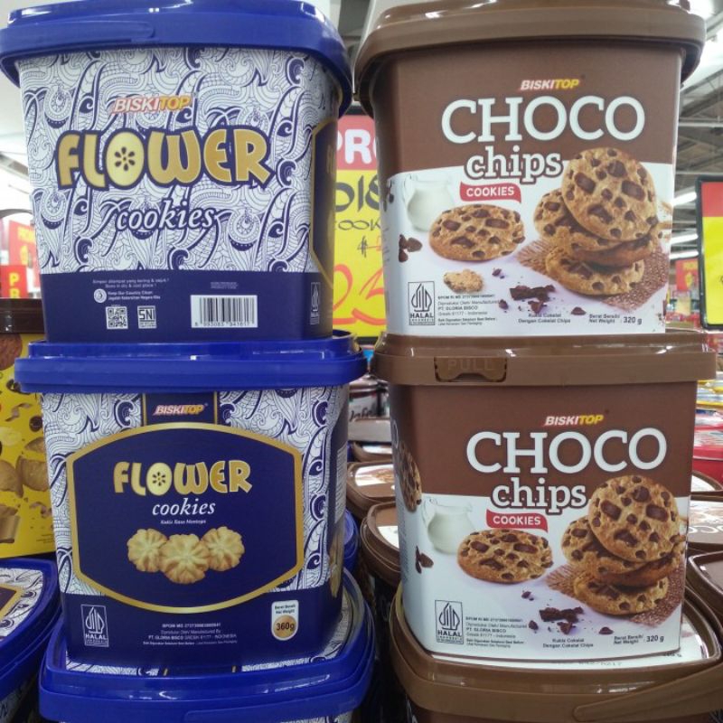 

Biskitop Flower Cookies Kue Cokelat