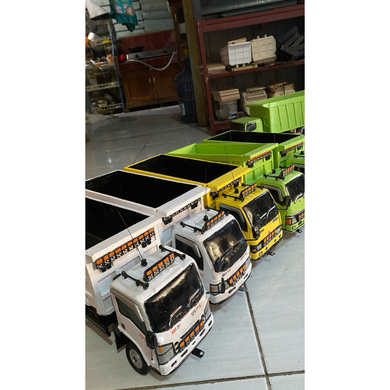 Truk oleng dump miniatur truk borneo