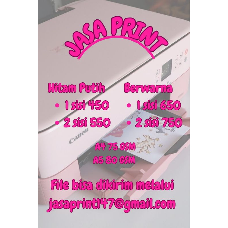 

Jasa print warna dan hitam putih