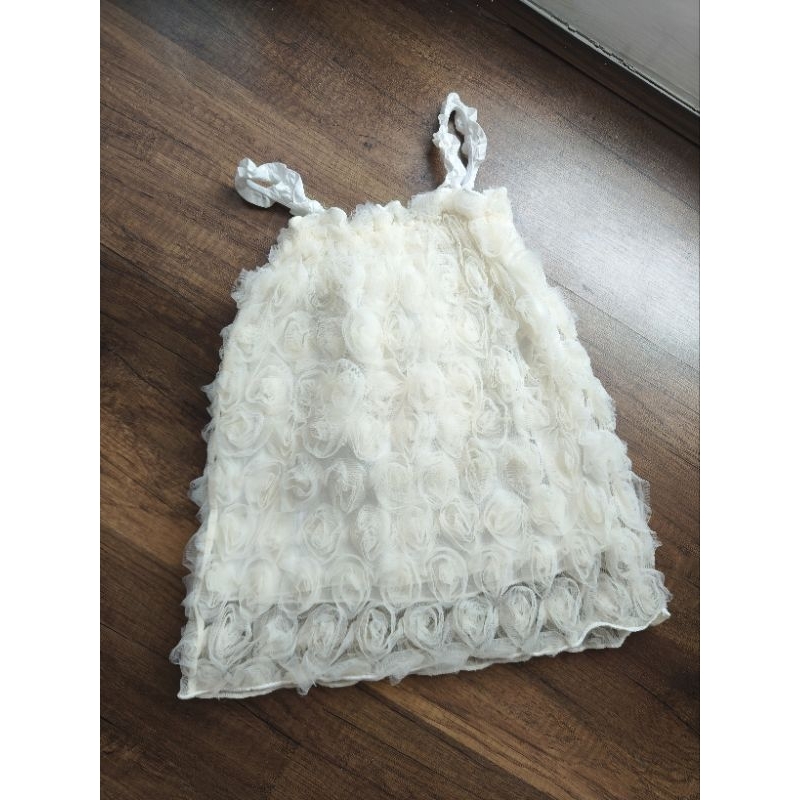 [Preloved] Dress Pesta Anak Bayi Perempuan Putih floral