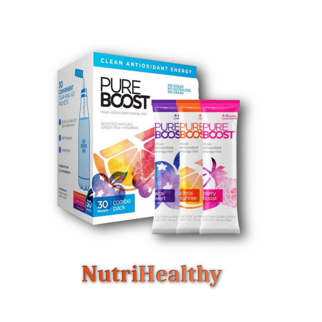 

Pure Boost Clean Antioxidant Energy, Sachet - No Sugar, No Sucralose, No Crash