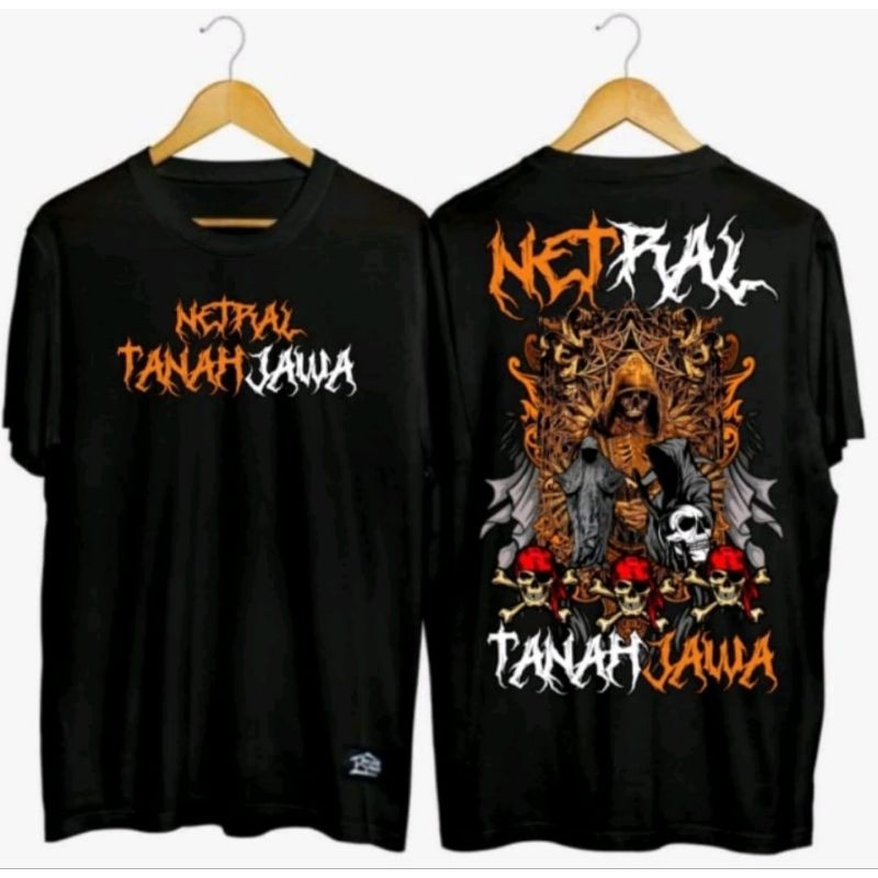 KAOS NETRAL TANAH JAWA CORAK OREN